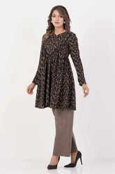 Women's Casual Tops (Black Printed)